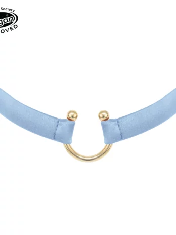 Clea Collar Recycled Satin blue